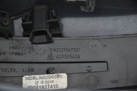 OBUDOWA LUSTERKA PRAWA MERCEDES E W212 A2129067301