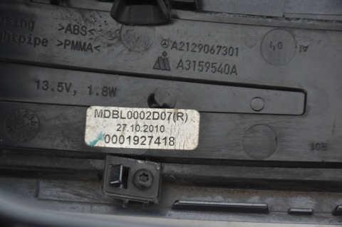 OBUDOWA LUSTERKA PRAWA MERCEDES E W212 A2129067301