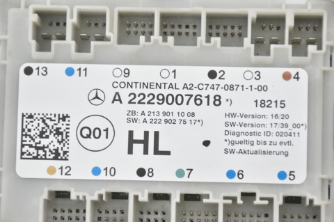 MODUŁ DRZWI TYŁ LEWY MERCEDES S W222